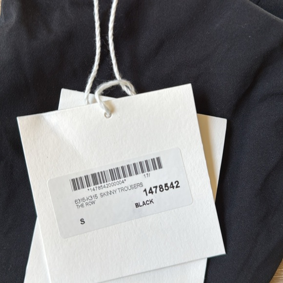 The Row Lanza Pant Skinny Trousers black size small nwt - Picture 3 of 3